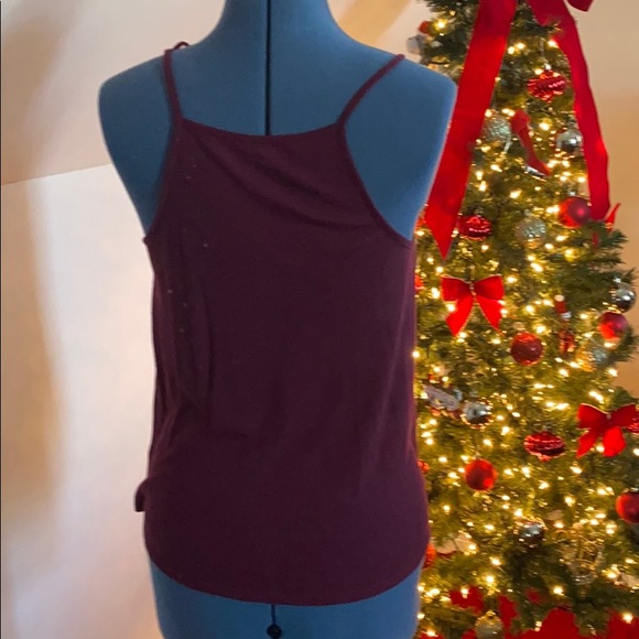 V neck Maroon Cami - Picture 2 of 5